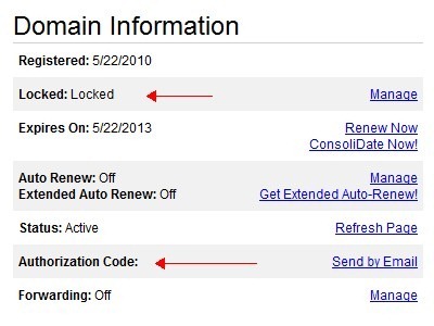GoDaddy Domain Unlocked