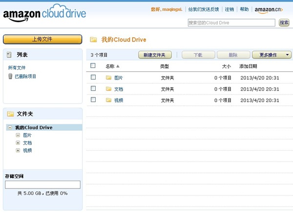 amazon cloud drive